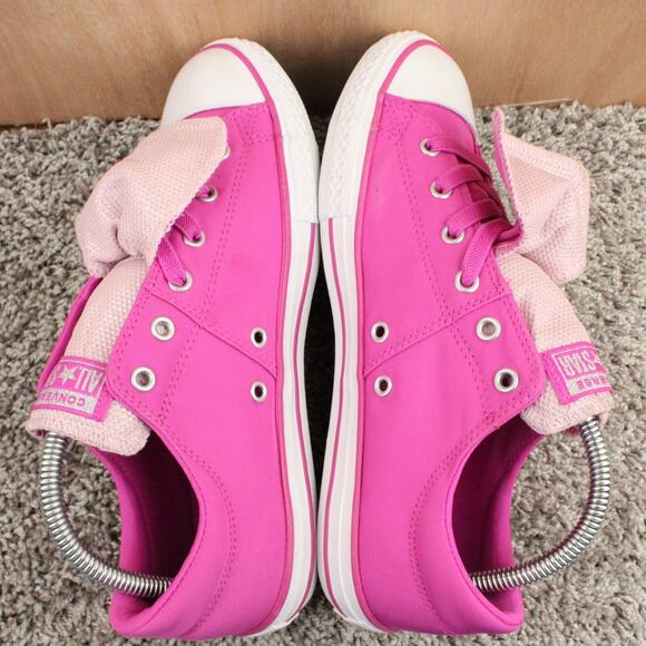 Converse Pink Sneakers Junior 6 Low Top Canvas Lace Up - Picture 10 of 12